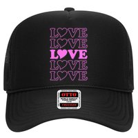 Valentine Love Pattern Trucker Hat