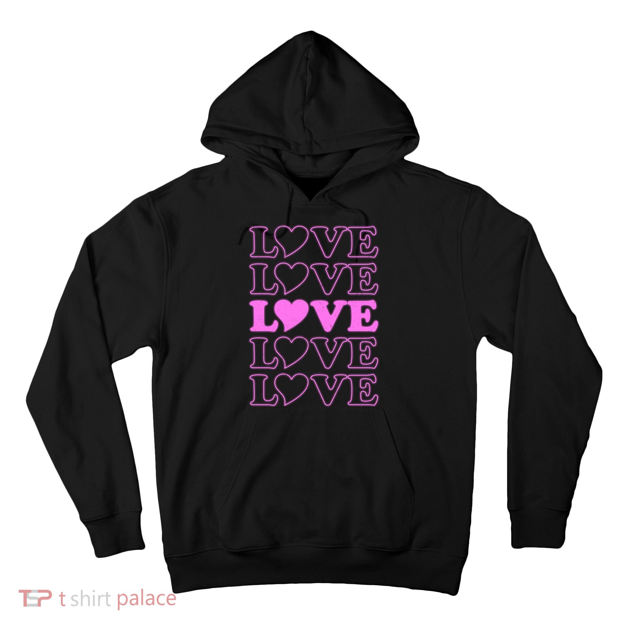 Valentine Love Pattern Tall Hoodie