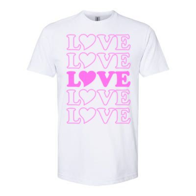 Valentine Love Pattern Softstyle® CVC T-Shirt