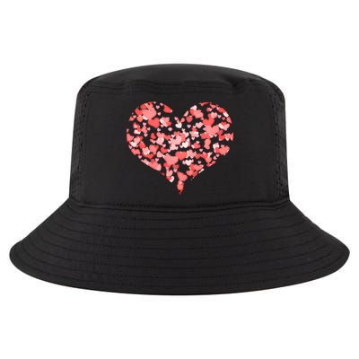 Valentine Multi Heart Of Love Cool Comfort Performance Bucket Hat