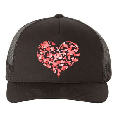 Valentine Multi Heart Of Love Yupoong Adult 5-Panel Trucker Hat