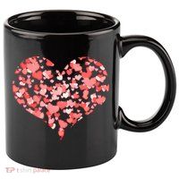 Valentine Multi Heart Of Love 11oz C Handle Ceramic Mug