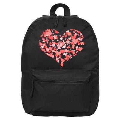 Valentine Multi Heart Of Love 16 in Basic Backpack