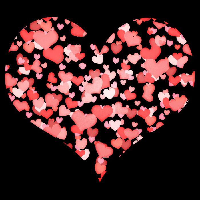 Valentine Multi Heart Of Love 16 in Basic Backpack