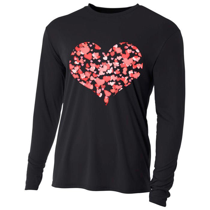Valentine Multi Heart Of Love Cooling Performance Long Sleeve Crew
