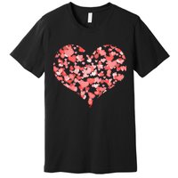 Valentine Multi Heart Of Love Premium T-Shirt