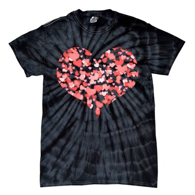 Valentine Multi Heart Of Love Tie-Dye T-Shirt