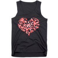 Valentine Multi Heart Of Love Tank Top