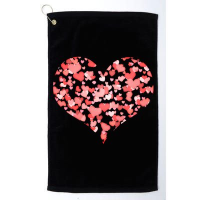 Valentine Multi Heart Of Love Platinum Collection Golf Towel