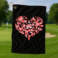 Valentine Multi Heart Of Love Golf Towel