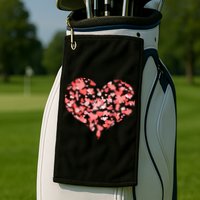 Valentine Multi Heart Of Love Golf Towel
