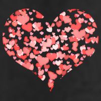 Valentine Multi Heart Of Love Golf Towel