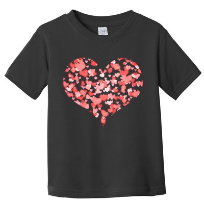 Valentine Multi Heart Of Love Toddler T-Shirt