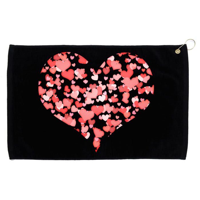 Valentine Multi Heart Of Love Grommeted Golf Towel