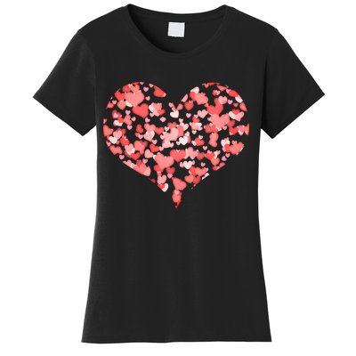 Valentine Multi Heart Of Love Women's T-Shirt