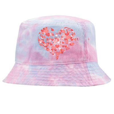 Valentine Multi Heart Of Love Tie-Dyed Bucket Hat