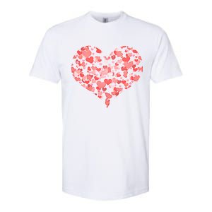 Valentine Multi Heart Of Love Softstyle CVC T-Shirt