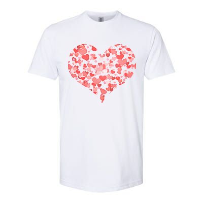 Valentine Multi Heart Of Love Softstyle CVC T-Shirt