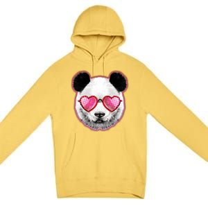 Valentine Panda Love Shades Premium Pullover Hoodie