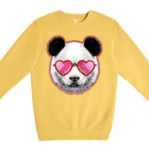 Valentine Panda Love Shades Premium Crewneck Sweatshirt