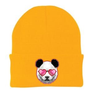 Valentine Panda Love Shades Knit Cap Winter Beanie