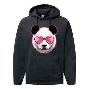 Valentine Panda Love Shades Performance Fleece Hoodie