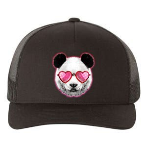 Valentine Panda Love Shades Yupoong Adult 5-Panel Trucker Hat