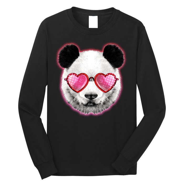 Valentine Panda Love Shades Long Sleeve Shirt