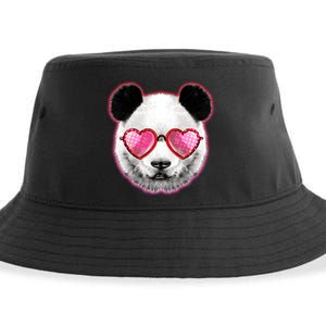 Valentine Panda Love Shades Sustainable Bucket Hat