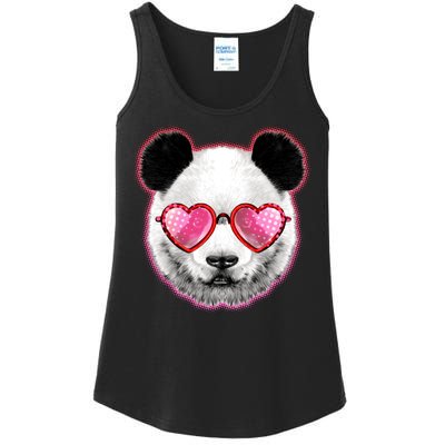 Valentine Panda Love Shades Ladies Essential Tank