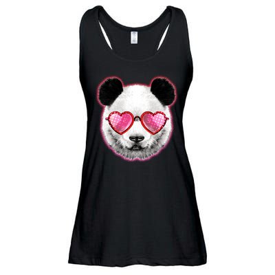 Valentine Panda Love Shades Ladies Essential Flowy Tank