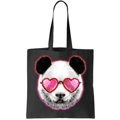 Valentine Panda Love Shades Tote Bag