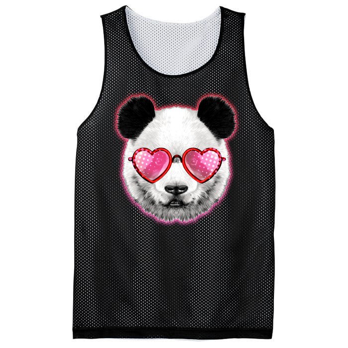 Valentine Panda Love Shades Mesh Reversible Basketball Jersey Tank