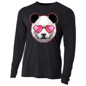 Valentine Panda Love Shades Cooling Performance Long Sleeve Crew