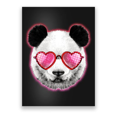 Valentine Panda Love Shades Poster