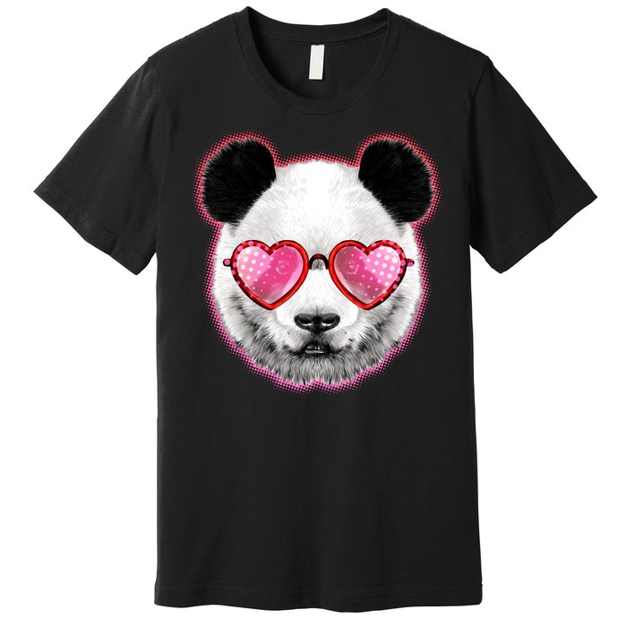 Valentine Panda Love Shades Premium T-Shirt