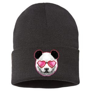 Valentine Panda Love Shades Sustainable Knit Beanie