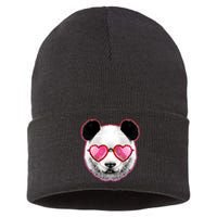 Valentine Panda Love Shades Sustainable Knit Beanie