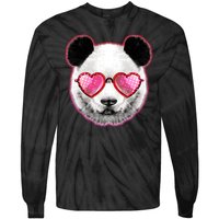 Valentine Panda Love Shades Tie-Dye Long Sleeve Shirt