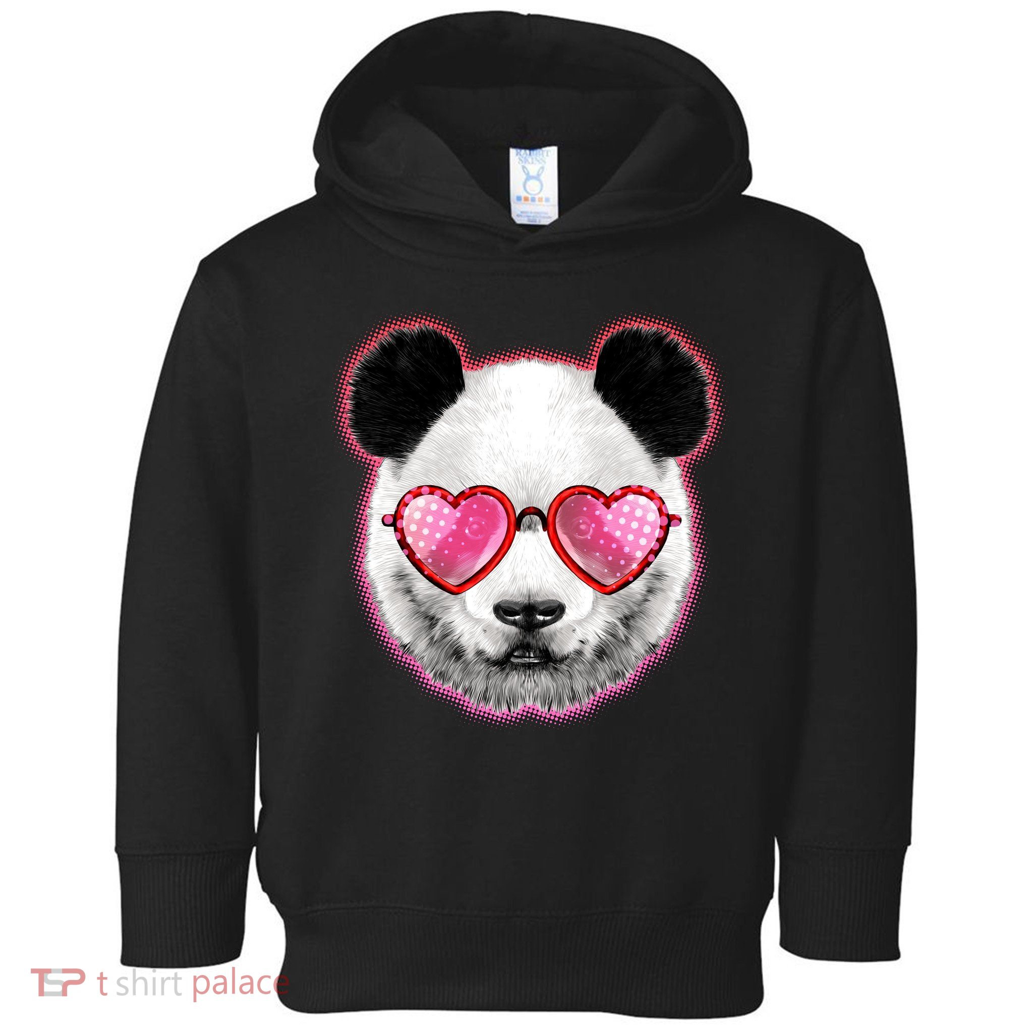 Valentine Panda Love Shades Toddler Hoodie