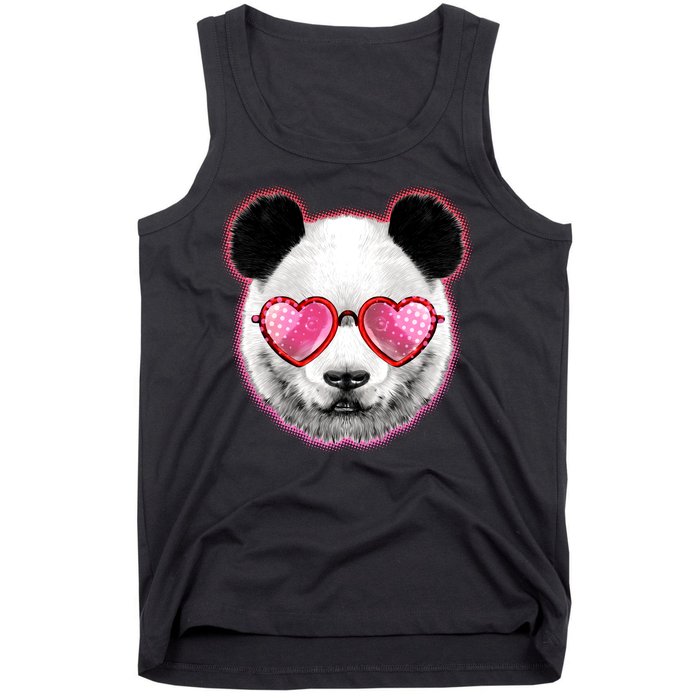 Valentine Panda Love Shades Tank Top