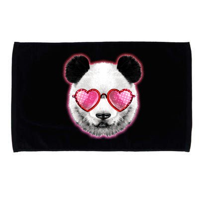 Valentine Panda Love Shades Microfiber Hand Towel