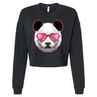 Valentine Panda Love Shades Cropped Pullover Crew