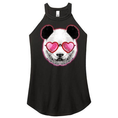 Valentine Panda Love Shades Women’s Perfect Tri Rocker Tank