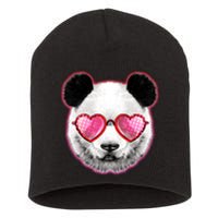 Valentine Panda Love Shades Short Acrylic Beanie