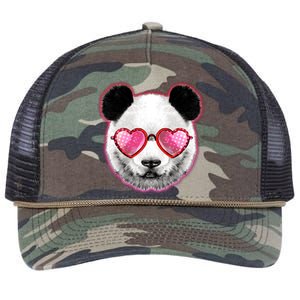 Valentine Panda Love Shades Retro Rope Trucker Hat Cap