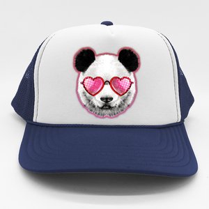 Valentine Panda Love Shades Trucker Hat