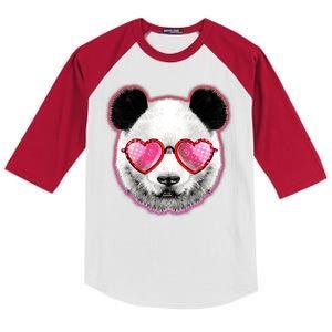 Valentine Panda Love Shades Kids Colorblock Raglan Jersey