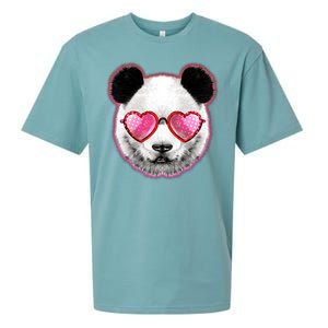 Valentine Panda Love Shades Sueded Cloud Jersey T-Shirt