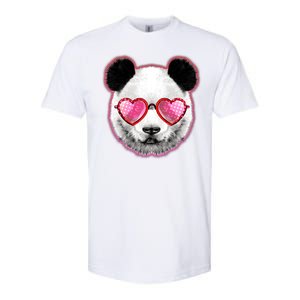 Valentine Panda Love Shades Softstyle CVC T-Shirt